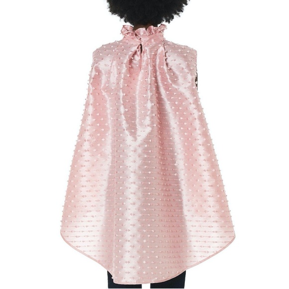 CECILIE BAHNSEN Bjork Fil Coupé Silk Blouse Top in Pink UK 6 / US 2 - Picture 2 of 4